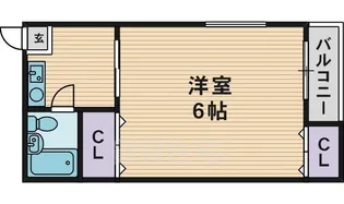 レヂデンスパート1【4階】の間取り