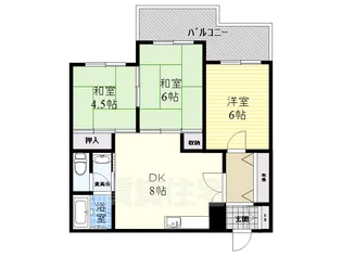 カルム新森【2階】の間取り