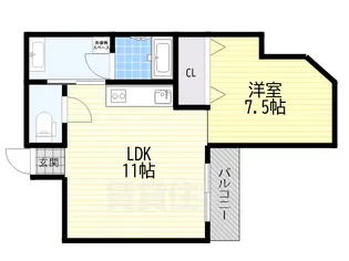 エムズ大宮【4階】の間取り