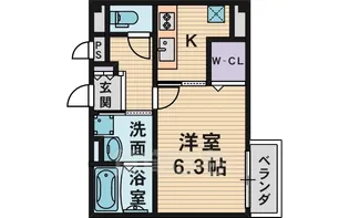 クラールブリーゼ【1階】の間取り