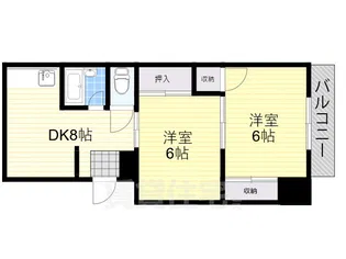 福助ハイツ【2階】の間取り