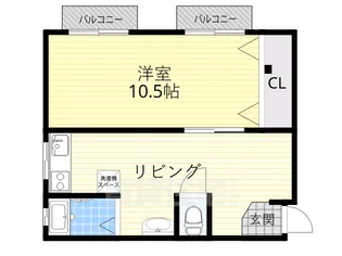 大阪府大阪市都島区友渕町2丁目【マンション】の間取り