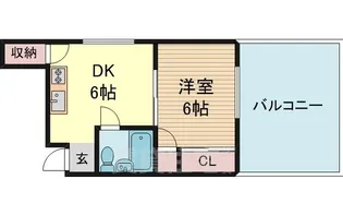 クリスタル高倉【4階】の間取り