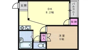 おしゃれ館新森【4階】の間取り