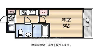 クレアート大阪トゥールビヨン【4階】の間取り