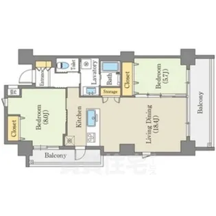 白壁リンクス【2階】の間取り