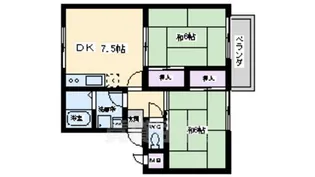 大阪府堺市中区土塔町【アパート】の間取り