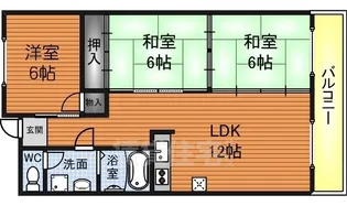 アドラブール鳳【202号室】の間取り