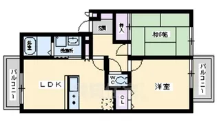 ハイツ尾井【1階】の間取り