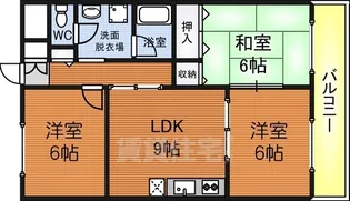 アミューレット光明池【2階】の間取り