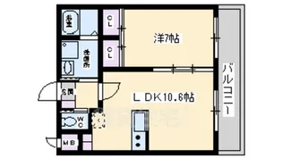 高師浜シーサイドマンション3【302号室】の間取り