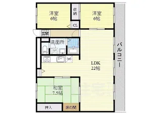 3LDKの間取り画像