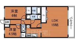 マグノリアコート【2階】の間取り