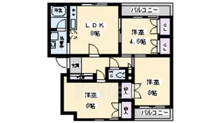 ダノイ高石【1階】の間取り