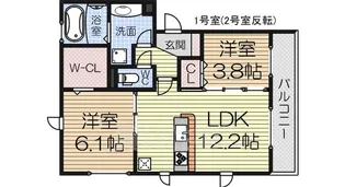 大阪府堺市中区深井北町【アパート】の間取り