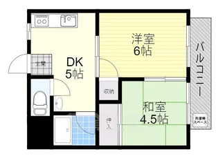 万崎ハイツ【2階】の間取り