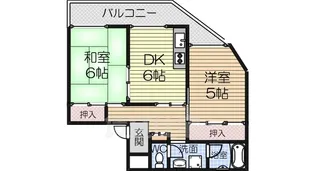 2DKの間取り画像