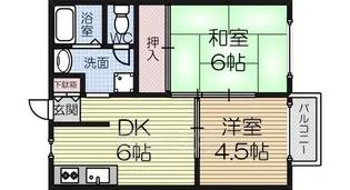 ナツミハイツ【201号室】の間取り