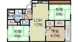 グランドゥール鳳【3階】の間取り