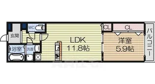 1LDKの間取り画像