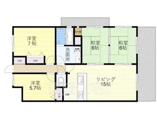 エクセレントハイムすわの森【301号室】の間取り