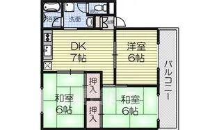 サンライズ茜【3階】の間取り