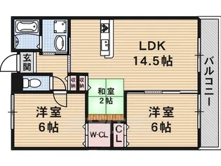 レクエルド藤【2階】の間取り