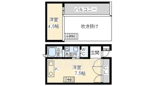 シャルムヴィラ【1階】の間取り