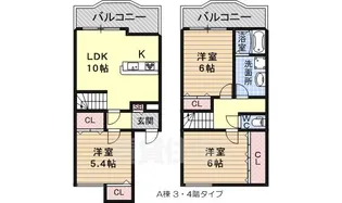アルティエーレ・セラA棟【3階】の間取り