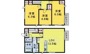 セピアコートC【1階】の間取り