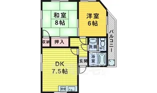 淡路マンション【2階】の間取り
