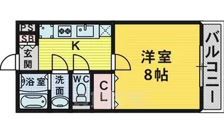 サンパティーク湊【2階】の間取り
