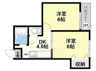 シティハイム浅香【2階】の間取り