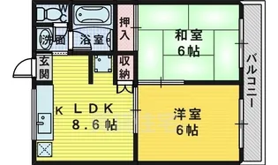 エヌエムディズヌフ【2階】の間取り