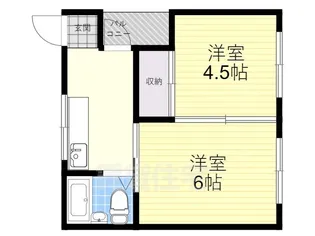 第二コーポ久由【3階】の間取り