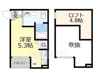 大阪府堺市堺区大浜北町3丁【アパート】の間取り