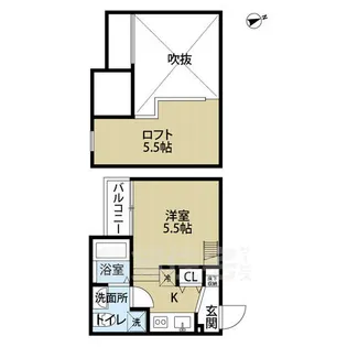 大阪府堺市堺区北清水町1丁【アパート】の間取り