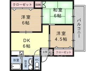ルミエール永畑A【2階】の間取り