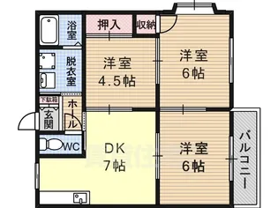 サンクレールヒラタB【2階】の間取り
