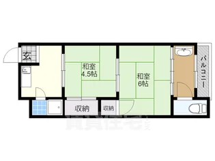 大阪府羽曳野市島泉4丁目【アパート】の間取り
