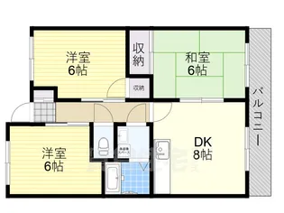 尾崎コーポ【2階】の間取り