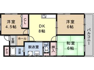 グレースコート青葉丘【202号室】の間取り