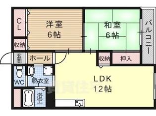 松村第一マンション【4階】の間取り