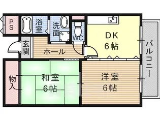 グランデ松原【403号室】の間取り