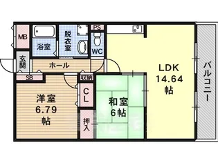 メゾン・ポレール【1階】の間取り