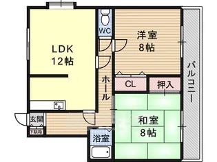 ハイム城山5【2階】の間取り