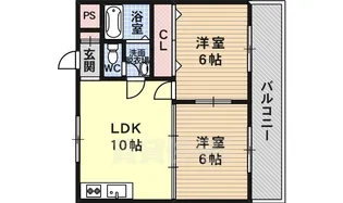 エミネンス松原【4階】の間取り