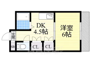 マツダ21天美【1階】の間取り