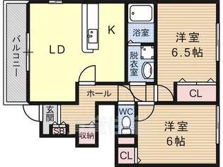 リバティベル【1階】の間取り