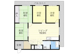 新栄プロパティー軽里【3階】の間取り